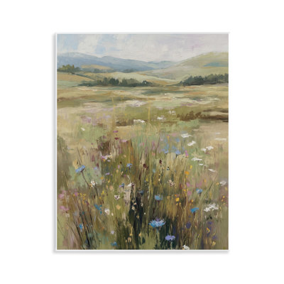 Plaque murale Breezy Pastures Impression, design par Svetlana Aleynikova