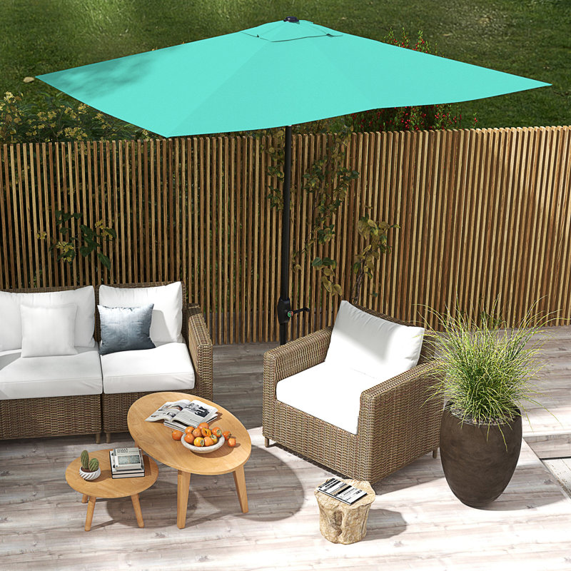 Parasol de marché rectangulaire 6,5 pi x 10 pi Outsunny, Vert
