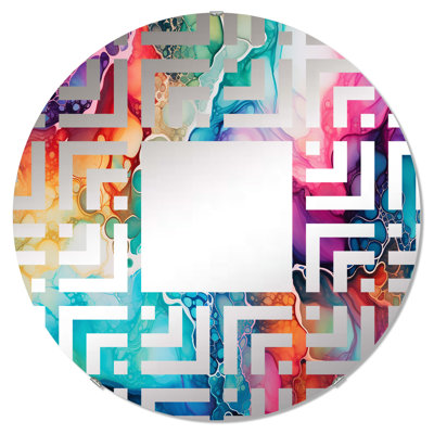 Miroir décoratif Maze Rainbow