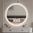 Round LED Bathroom Vanity Mirror with Bluetooth Speaker, Tempered Mirror, Dimmable, Anti-Fog, Touch Control-1765430695
