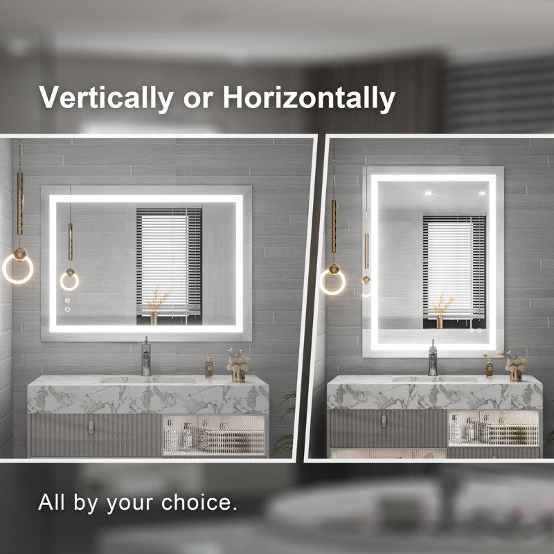 Miroir de salle de bain Martrez, 28 po x 36 po