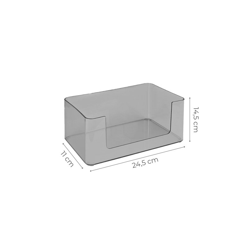 Organisateur de maquillage en plastique Westling, Anthracite