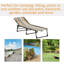 Wisner Foldable Sun Lounger Outdoor Steel Frame Multicolored