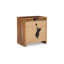 Table de chevet 2 tiroirs Donni, finition en bois de sheesham brun, 24 po