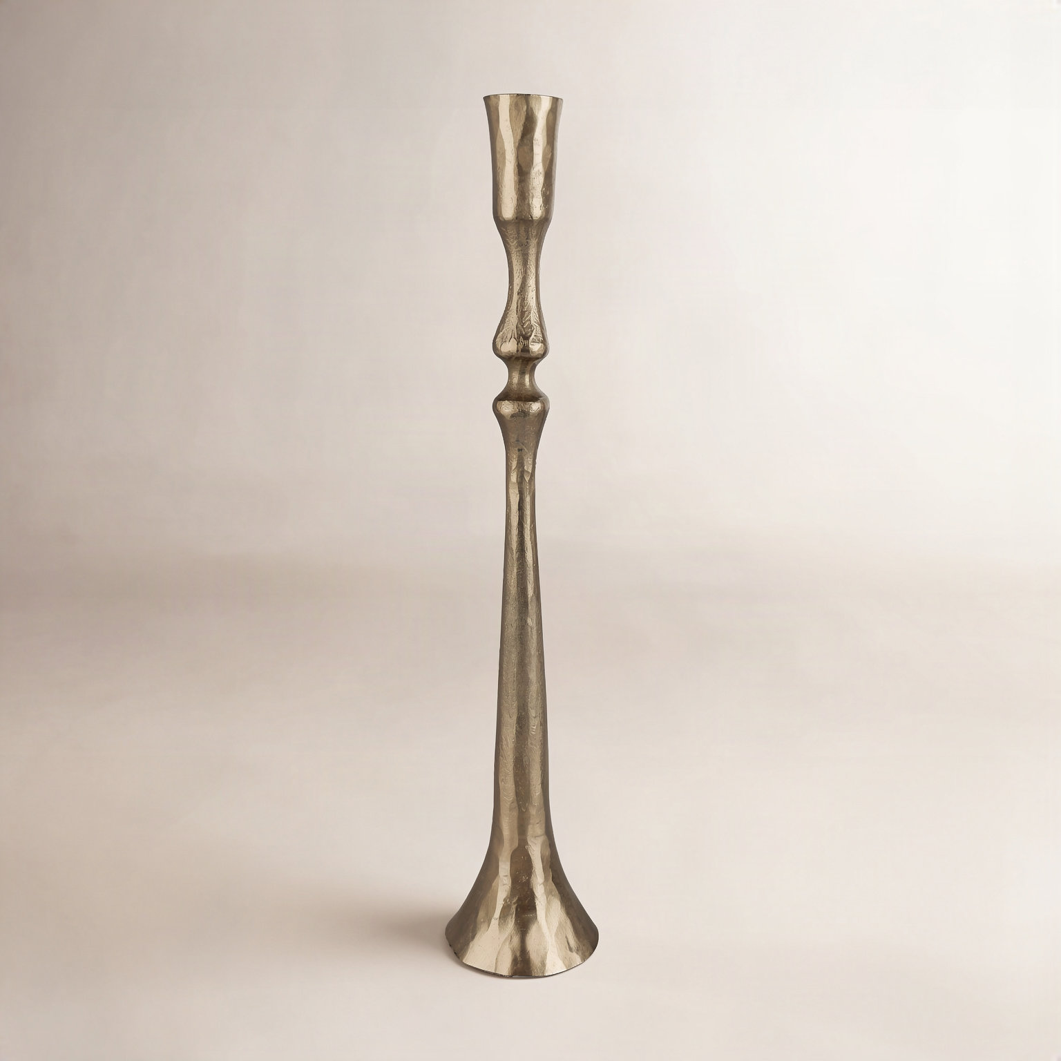 Iron Candlestick Holder, 14" H x 2.5" W x 2.5" D