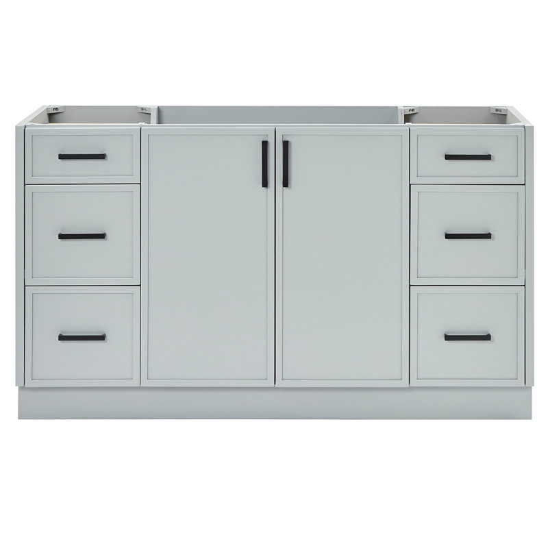 ARIEL Kelly 60 Single Bathroom Vanity Base Only, Gray