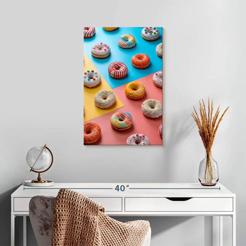 Yarlin Assorted Glazed Doughnuts, 24" H x 16" W
