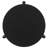 Harrison Black Round Solid Wood End Table