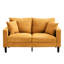 Orange 57 po 2 po avec coussin éponge rembourré. Structure en bois pour les petits espaces de vie, chambre à coucher, appartement de la forme 2. Salon, look-121051170
