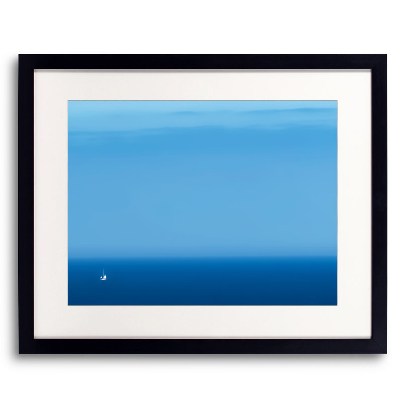 Boat Upon The Ocean Print by Tom Kostes, 17.25" H x 21.25" W