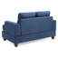 Causeuse chic transitionnelle avec accoudoirs confortables, idéale pour s'intégrer facilement dans un décor et pour un assemblage sans effort-805225826