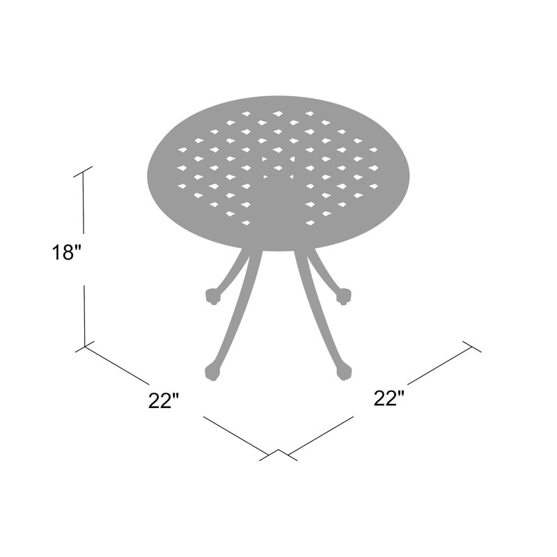 Provance Outdoor Chat Table, Ancient Earth