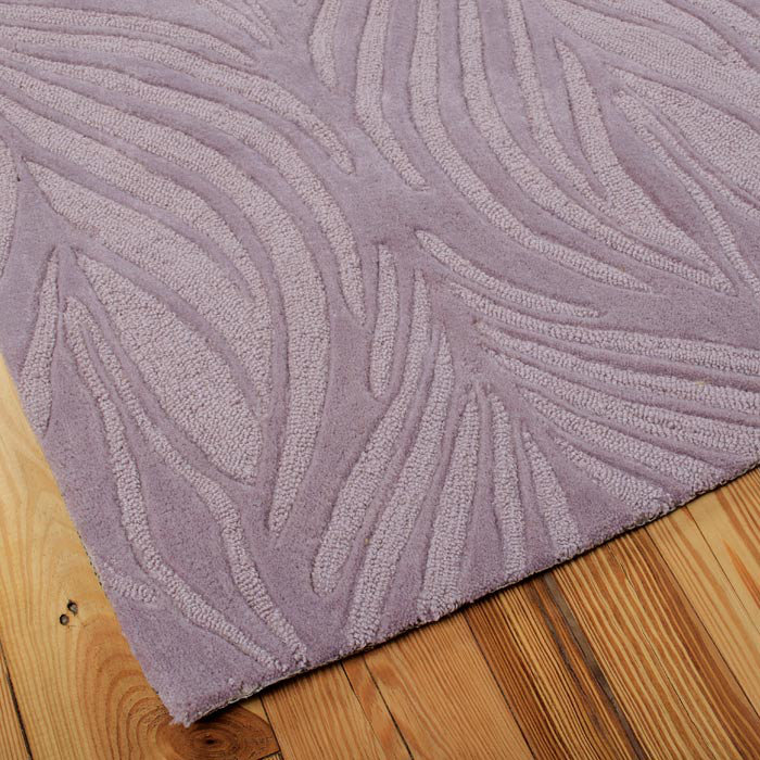 Tapis de zone lavande touffeté à la main Jemma