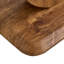 Table basse à double anneau en grain de bois entrelacé avec plateau en verre trempé de 0,31 po, base en MDF moderne en forme de O pour le salon