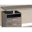 Bureau d'ordinateur, bureau personnel, ordinateur portable, installation à gauche, à droite, tiroirs de rangement, L 60 po, bureau, stratifié brun, contemporain, moderne