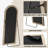 Arched Solid Wood Full Length Mirror-202688362