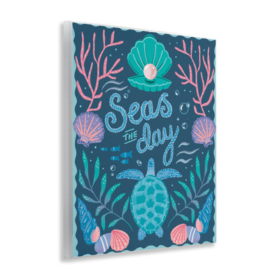 Symmetrical Seas The Day Wall Plaque Art by Jo Reid