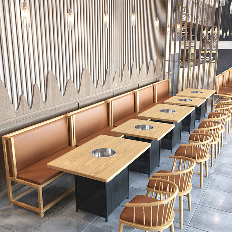 Banc rembourré en similicuir Light Luxury