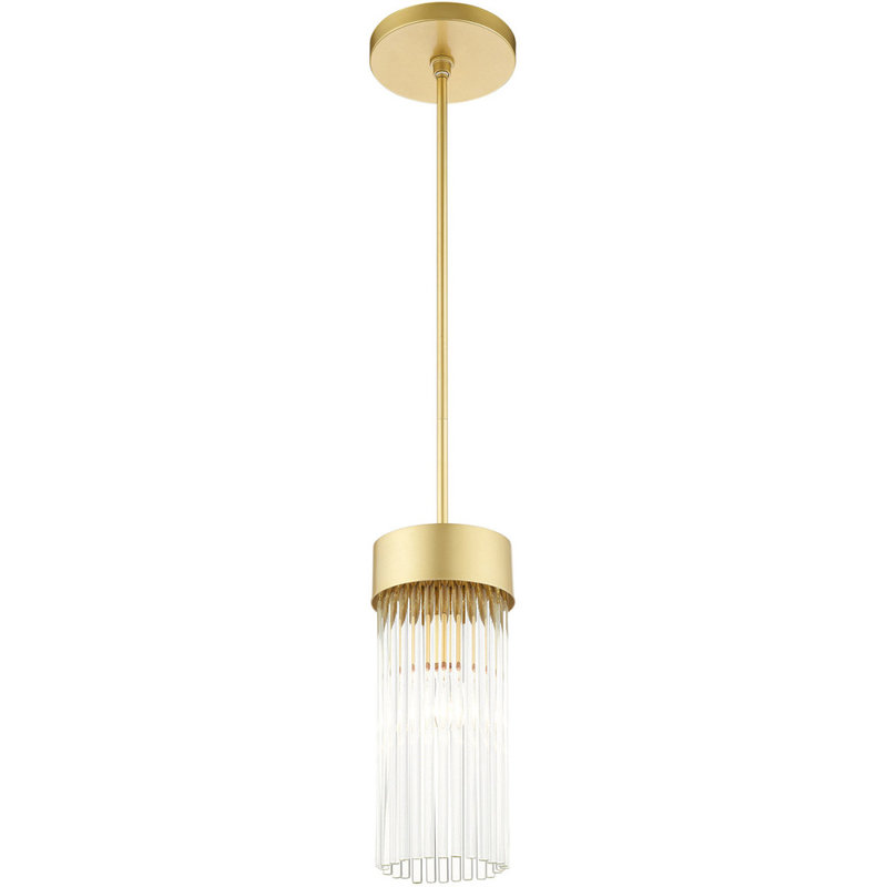 Lustre tambour simple à 1 lumière DEL Khaylee