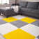 Myshaggy Collection Rugs Geometric Design in Yellow