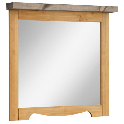 Wood Framed Wall Mounted Bathroom/Vanity Mirror