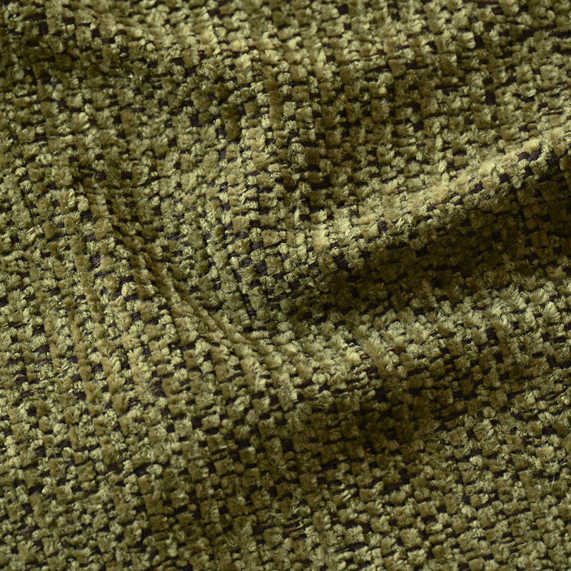 Ensemble de table de salle à manger pour 4 personnes avec table ronde et 4 chaises rembourrées en tweed, Vert