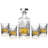 Motes 5 Piece Whiskey Decanter Set
