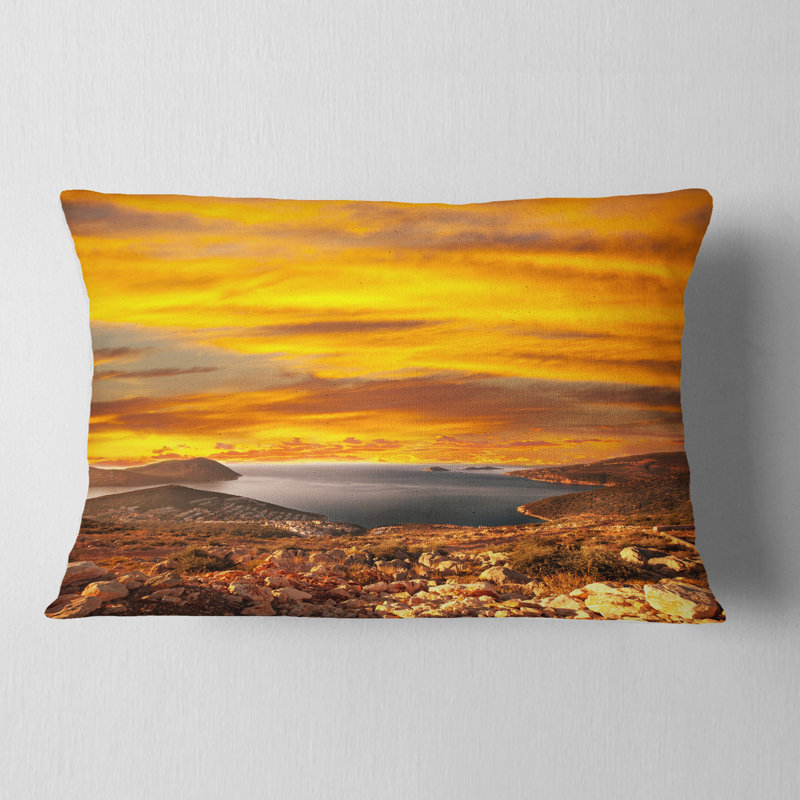 Coussin Beautiful Landscape Under Sky, Rectangulaire, 12 po x 20 po