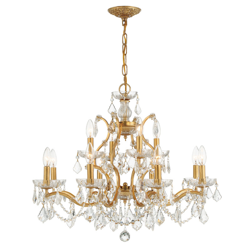 Lustre classique en cristal 12 lumières Lataysia