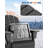 Folding Adirondack Chairs Set of 2 with Side Table, HDPE Plastic Outdoor Chairs with Wood Texture - 380 LBS & Weather Resistant for Fire Pit, Deck, Patio, Pool, Backyard - Black-1300160325