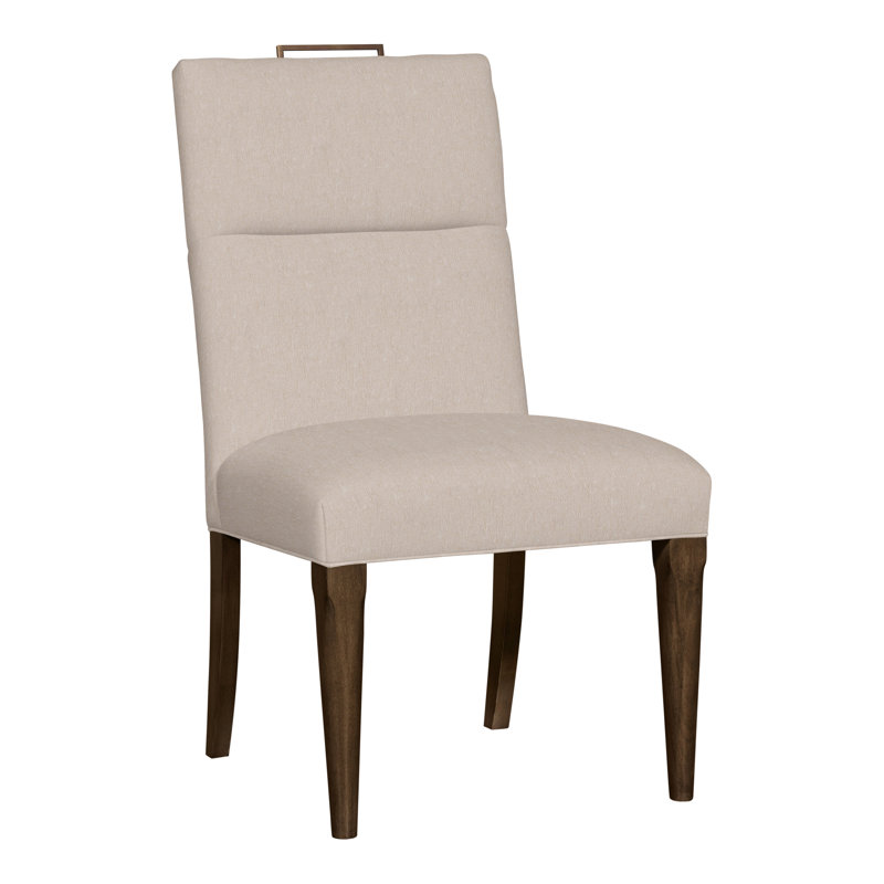 Thom Filicia Home Fabric Tight Back Side Chair, Havana, Jiggles Fawn