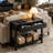 39.4'' Fluted Console Table with Drawers, Narrow Entryway Table with Storage Shelf-1995411081