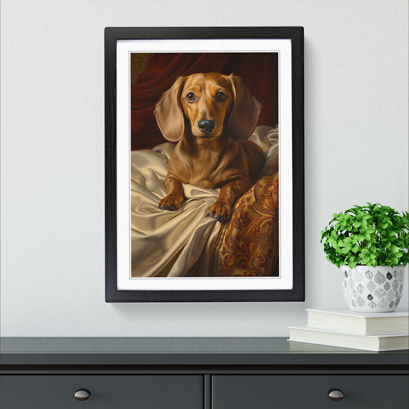 Single Picture Frame Print on Wood, Black Framed, 64cm H x 46cm W