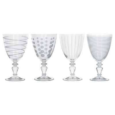 Mikasa Cheers Pack Of 4 Glass Goblets