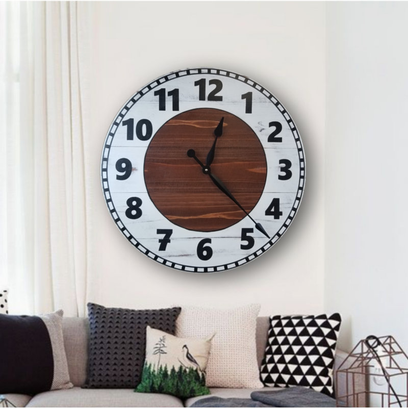 Beccles Wood Wall Clock, Small