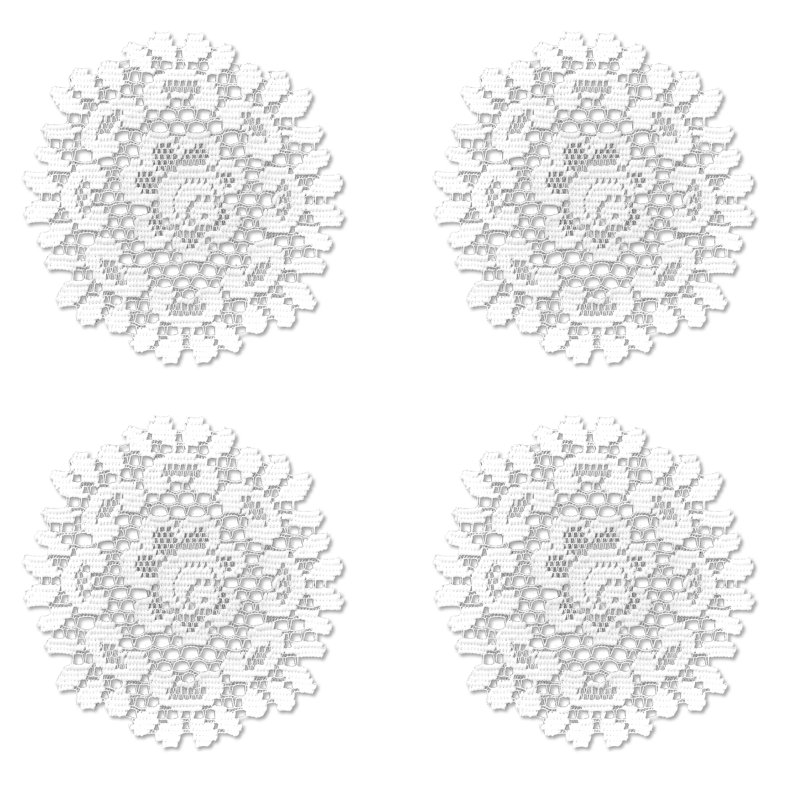 Fausto Floral Round Doily