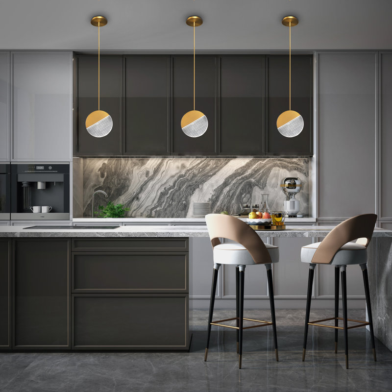 Crescent LED Pendant, 4000K