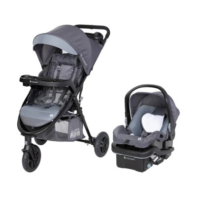 Baby Trend Passport Seasons Travel Stroller with EZ-Lift Infant Car Seat, Gray