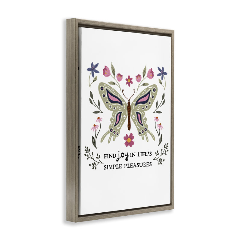 Trouvez le cadre flottant simple Pleasures de Joy Life, conçu par JJ Design House LLC, H 25 po x l 17 po