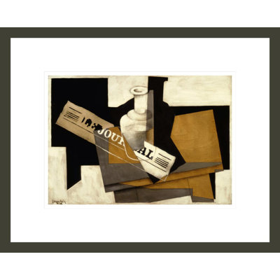 Le journal par Juan Gris - estampe numérique encadrée