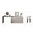 Modern minimalist rectangular dressing table