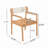 Outdoor Patio Acacia Wood Club Chair-714159677