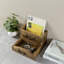 Rangement pour accessoires de courrier en bois d'acacia