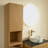 Mitch 50" Tall Bathroom Wall Mounted Cabinet, Narrow Storage Cabinet With Doors And Shelves, Ultra-thin Modular Storage Cabinets Suitable For Small Spaces Such As Corners, Applicable To Bathroom, Living Rooms, And Laundry, Corolla Oak