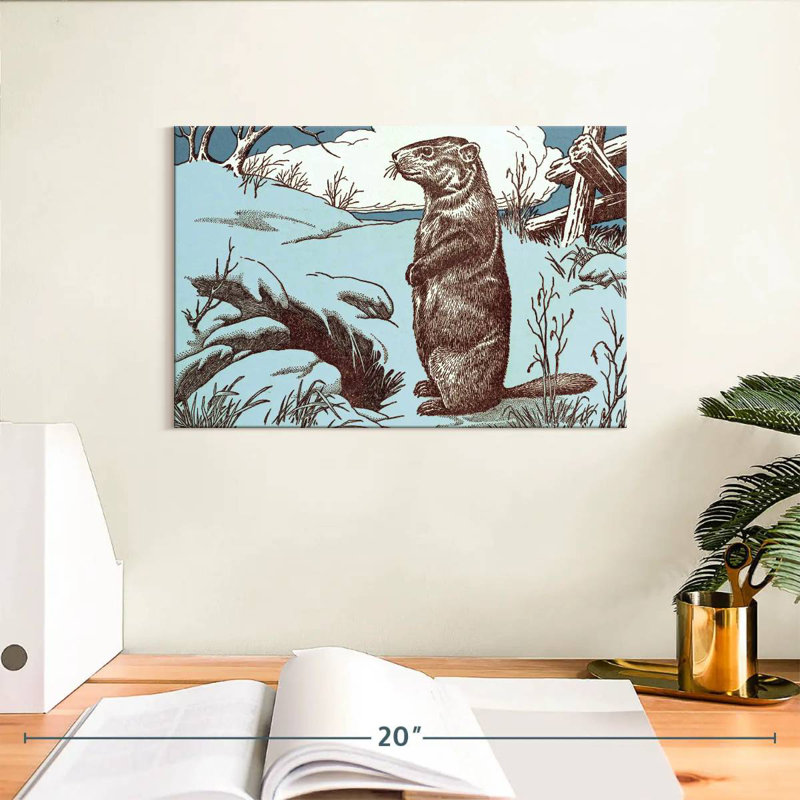 Vintage Style Beaver, 8" H x 12" W