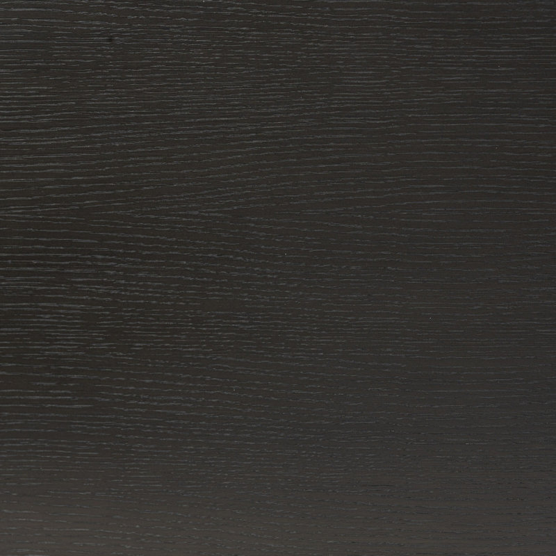 ROARK 2 - Drawer Solid Wood Nightstand, Ebony Oak
