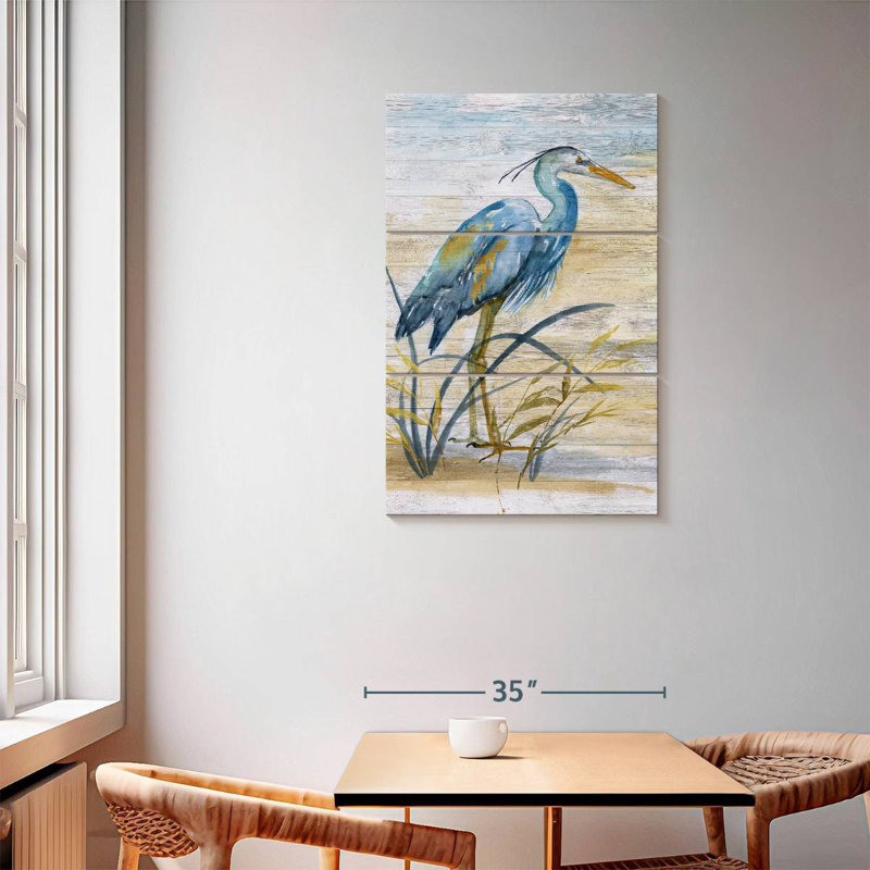 Brampt Blue Heron I, 57" H x 36" W