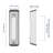 Heath Zenith Satin Nickel Plastic Wired Push Doorbell Button