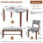 4-Piece Dining Set With Marble-Look Table, Upholstered Chairs, And Bench, Space-Saving Design For Modern Dining Rooms-907190995