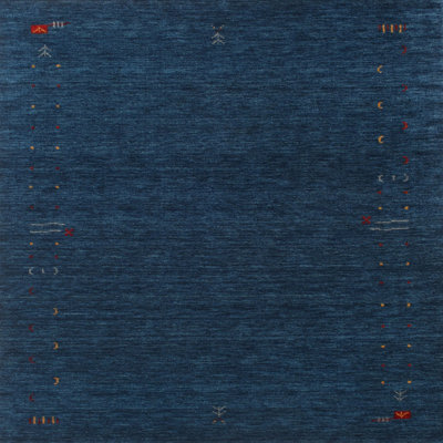 Tapis décoratif abstrait bleu de Moura